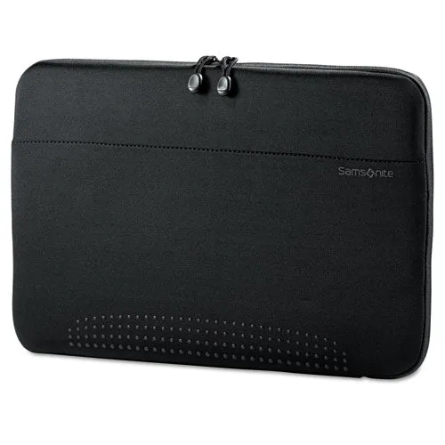 15.6" Aramon Laptop Sleeve, Neoprene, 15-3-4 X 1 X 10-1-2, Black