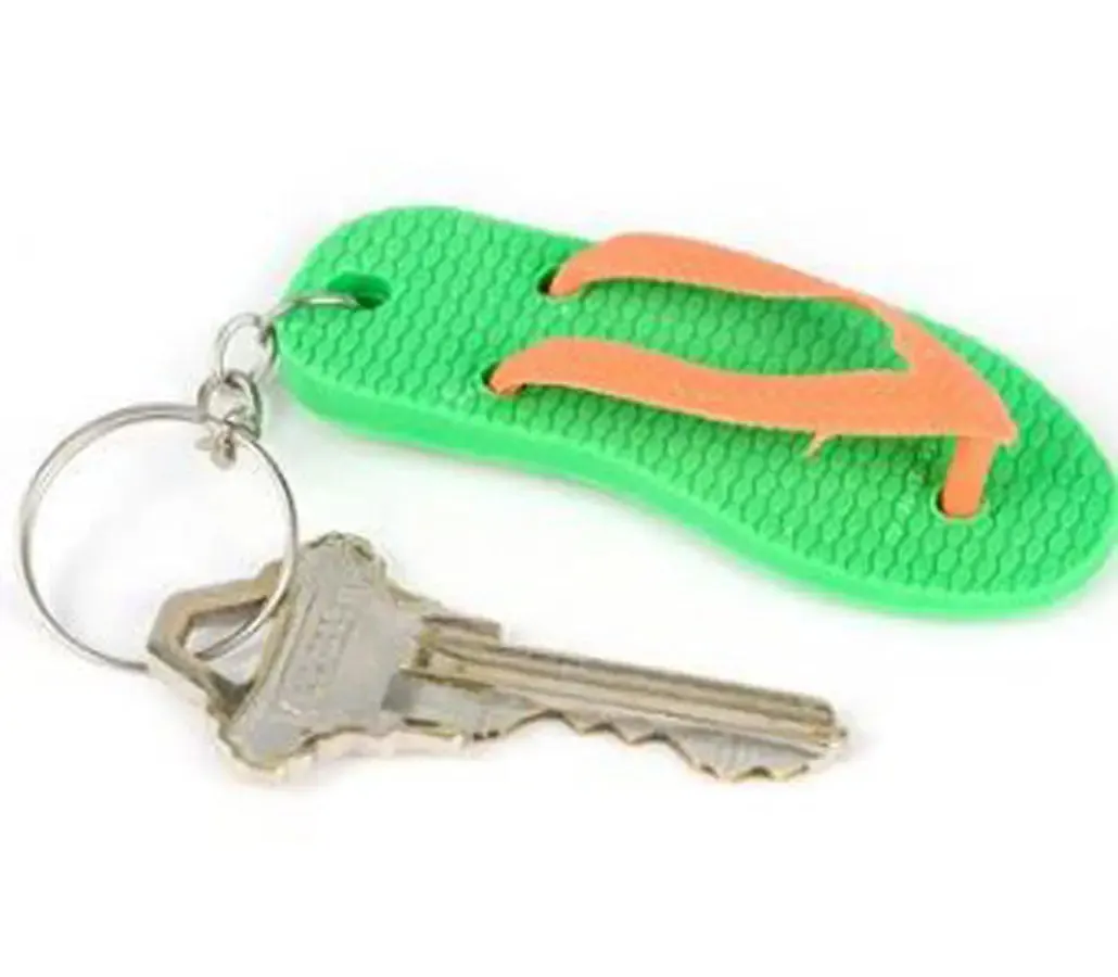 2.5" Flip-Flop Keychain, Assorted Colors, 12pcs/Bag