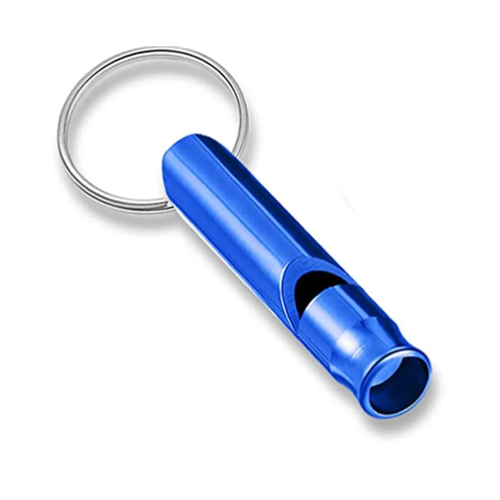 Aluminum Emergency Whistle Keychain for Survival and Outdoor Activities