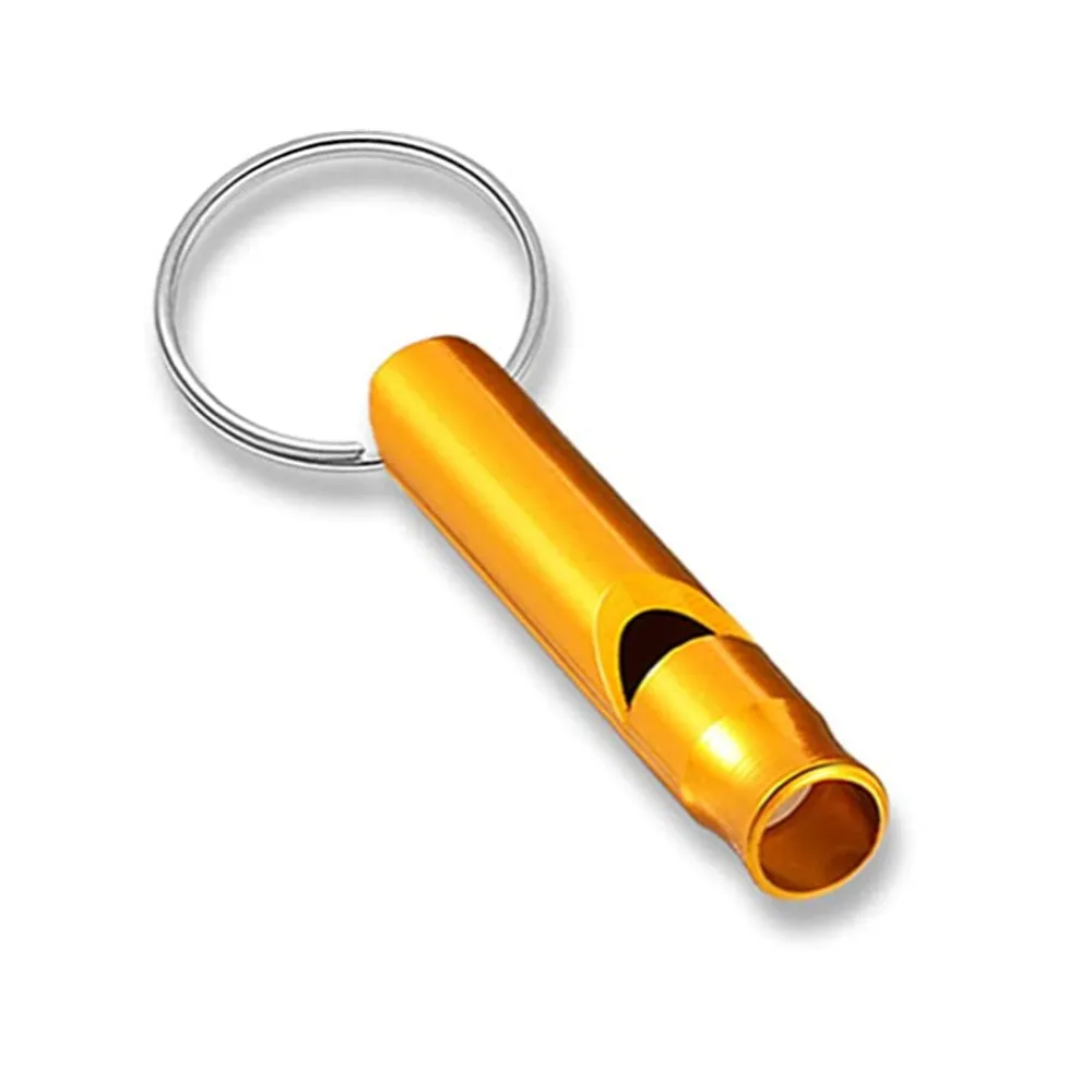 Aluminum Emergency Whistle Keychain for Survival and Outdoor Activities