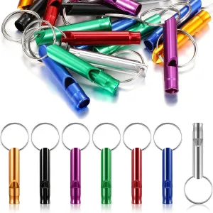 Aluminum Emergency Whistle Keychain for Survival and Outdoor Activities