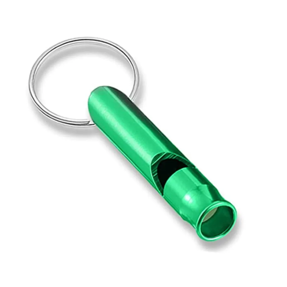 Aluminum Emergency Whistle Keychain for Survival and Outdoor Activities