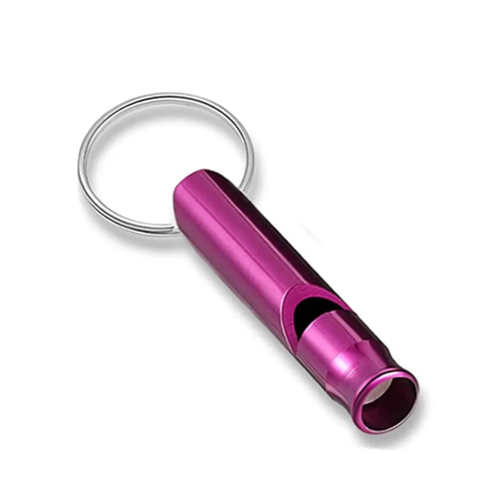 Aluminum Emergency Whistle Keychain for Survival and Outdoor Activities