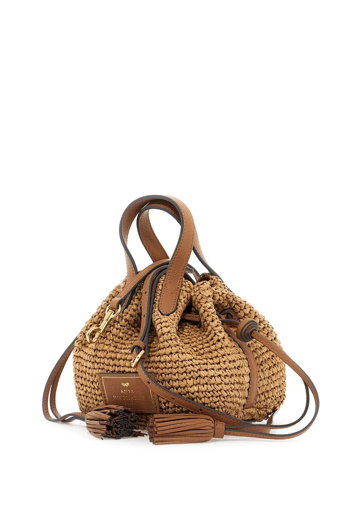 Anya Hindmarch Mini Raffia Bucket Bag