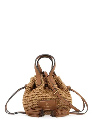 Anya Hindmarch Mini Raffia Bucket Bag