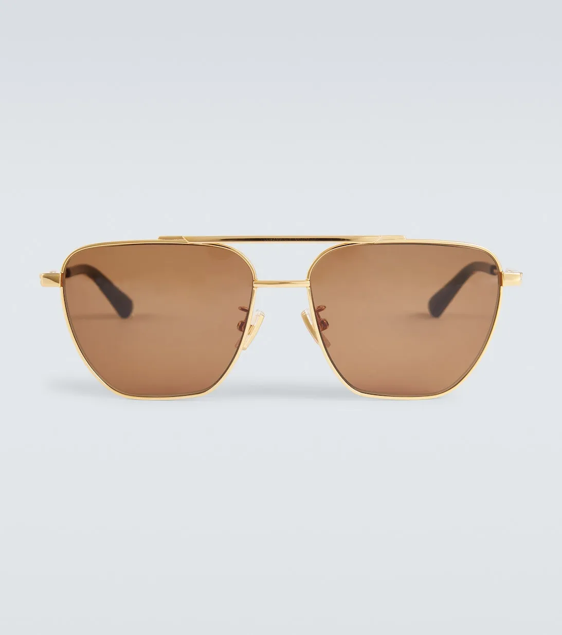 Bottega Veneta Aviator Sunglasses, Gold