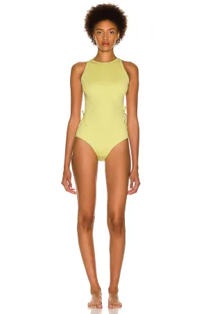 Bottega Veneta Mini Intreccio swimsuit, Seagrass