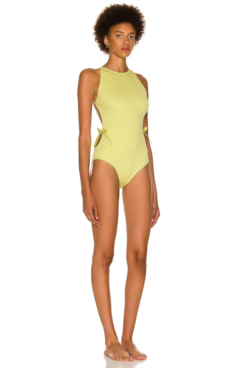 Bottega Veneta Mini Intreccio swimsuit, Seagrass