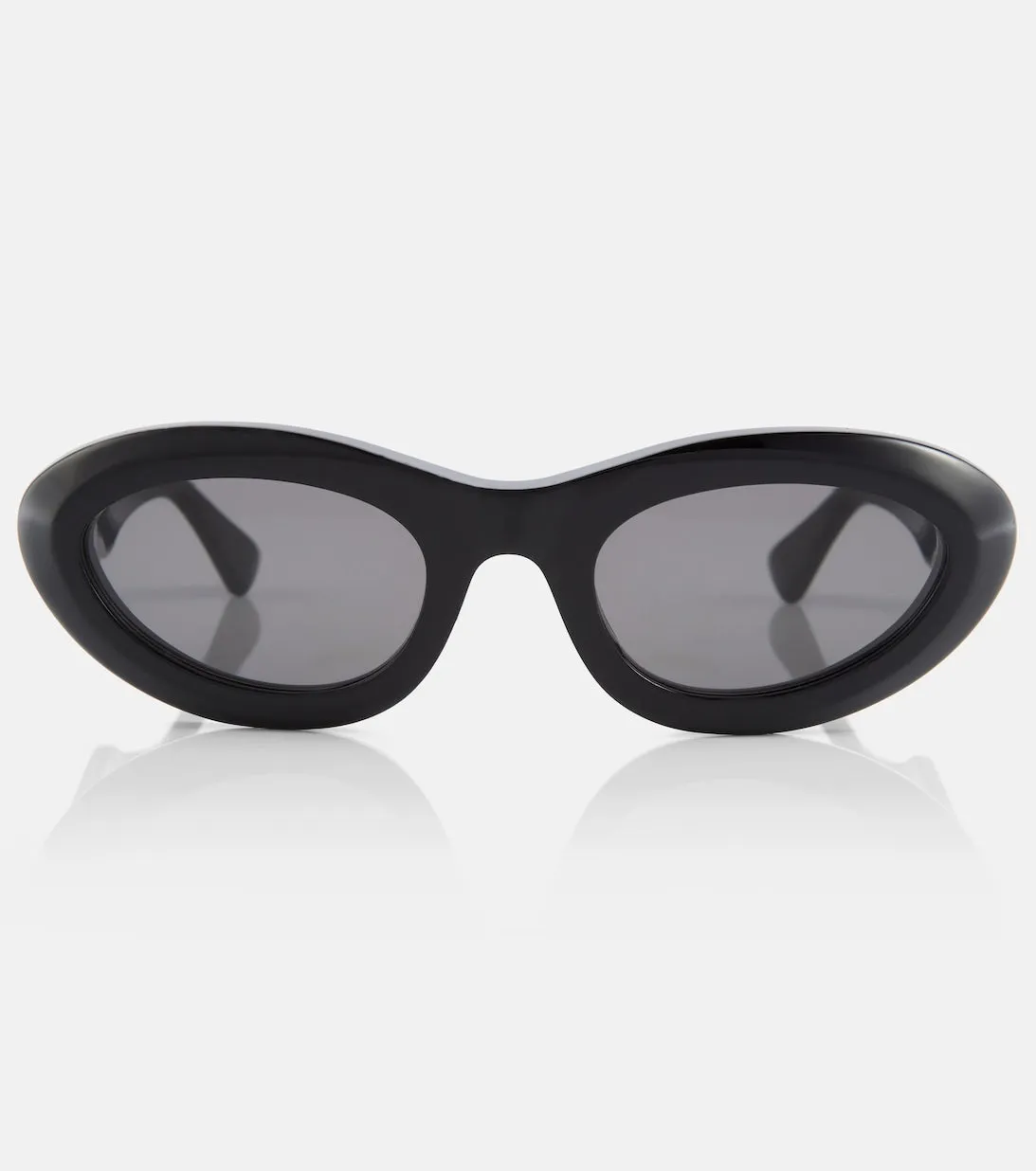 Bottega Veneta Round Sunglasses, Black