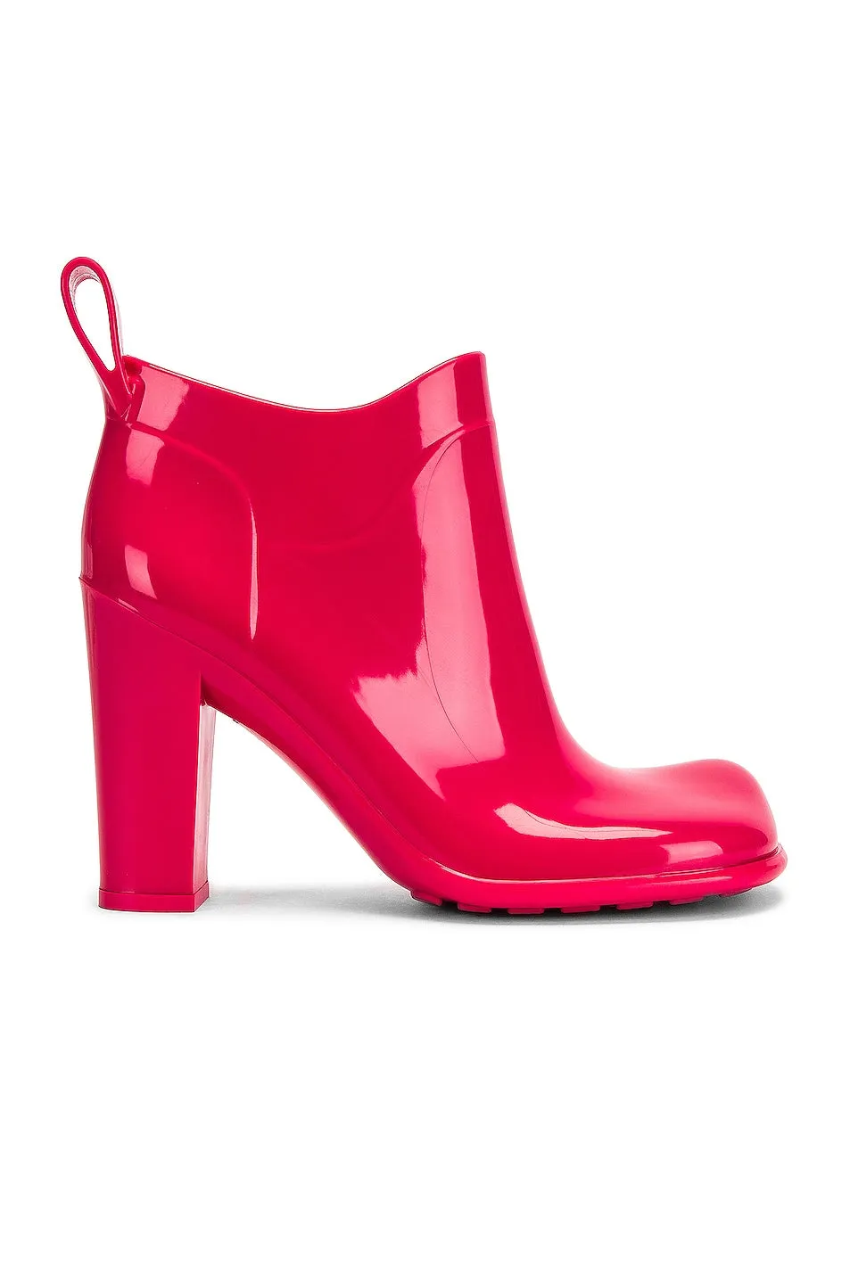 Bottega Veneta Rubber Ankle Boots, Lollipop