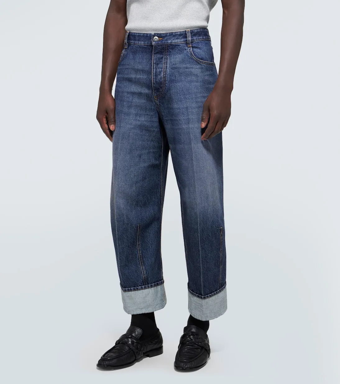 Bottega Veneta straight-leg jeans, blue