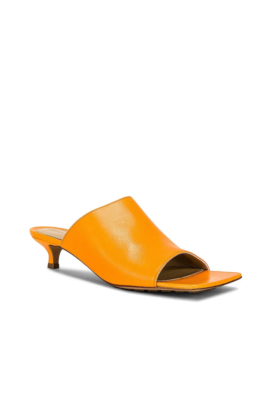 Bottega Veneta Stretchs Mules, Tangerine