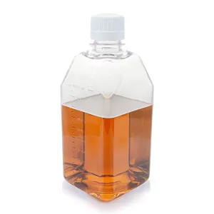 Bottle, Square Media, PETG, 1000mL, STR