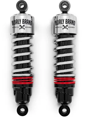 Burly Brand XL Slammer Shocks - Chrome