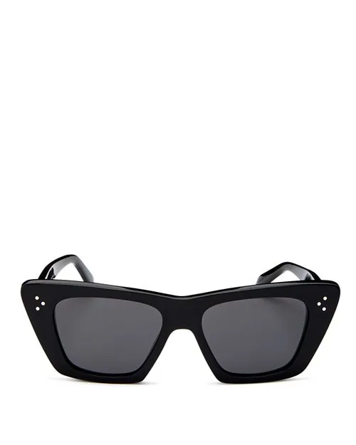 CELINE Cat Eye Sunglasses 51mm Black