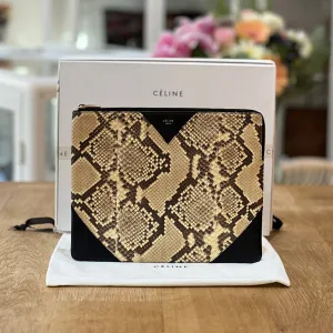 Celine Python Skin Clutch