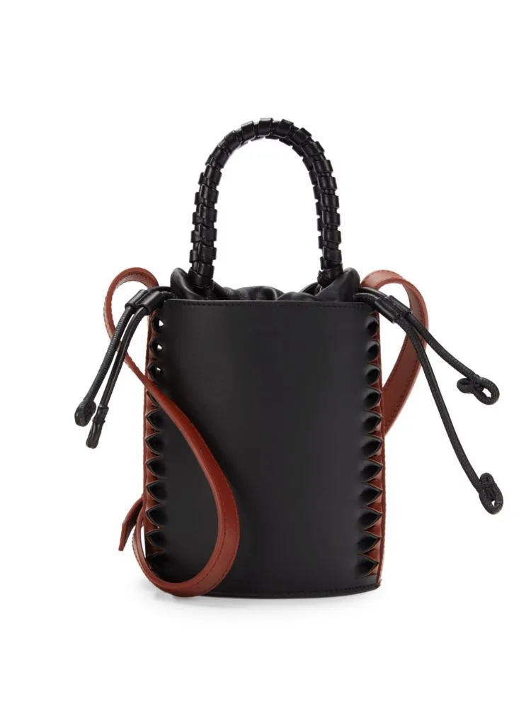 Chloé leather bucket bag, black