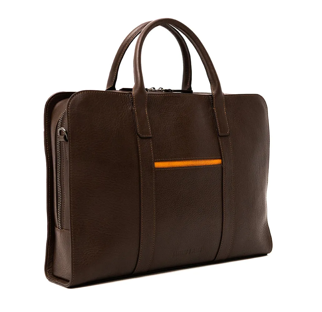 Chocolate Brown Hudson Briefcase