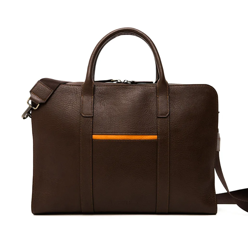 Chocolate Brown Hudson Briefcase