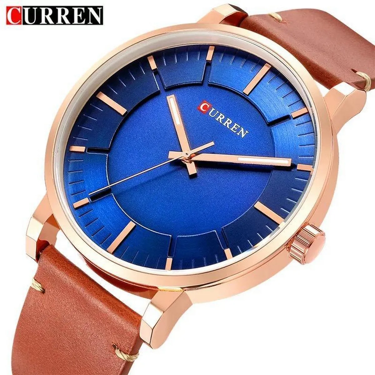 CURREN Original Brand Leather Straps Wrist Watch For Men With Brand (Box & Bag)-8332