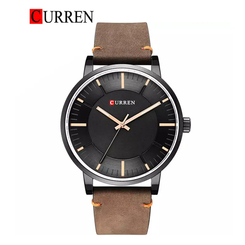 CURREN Original Brand Leather Straps Wrist Watch For Men With Brand (Box & Bag)-8332