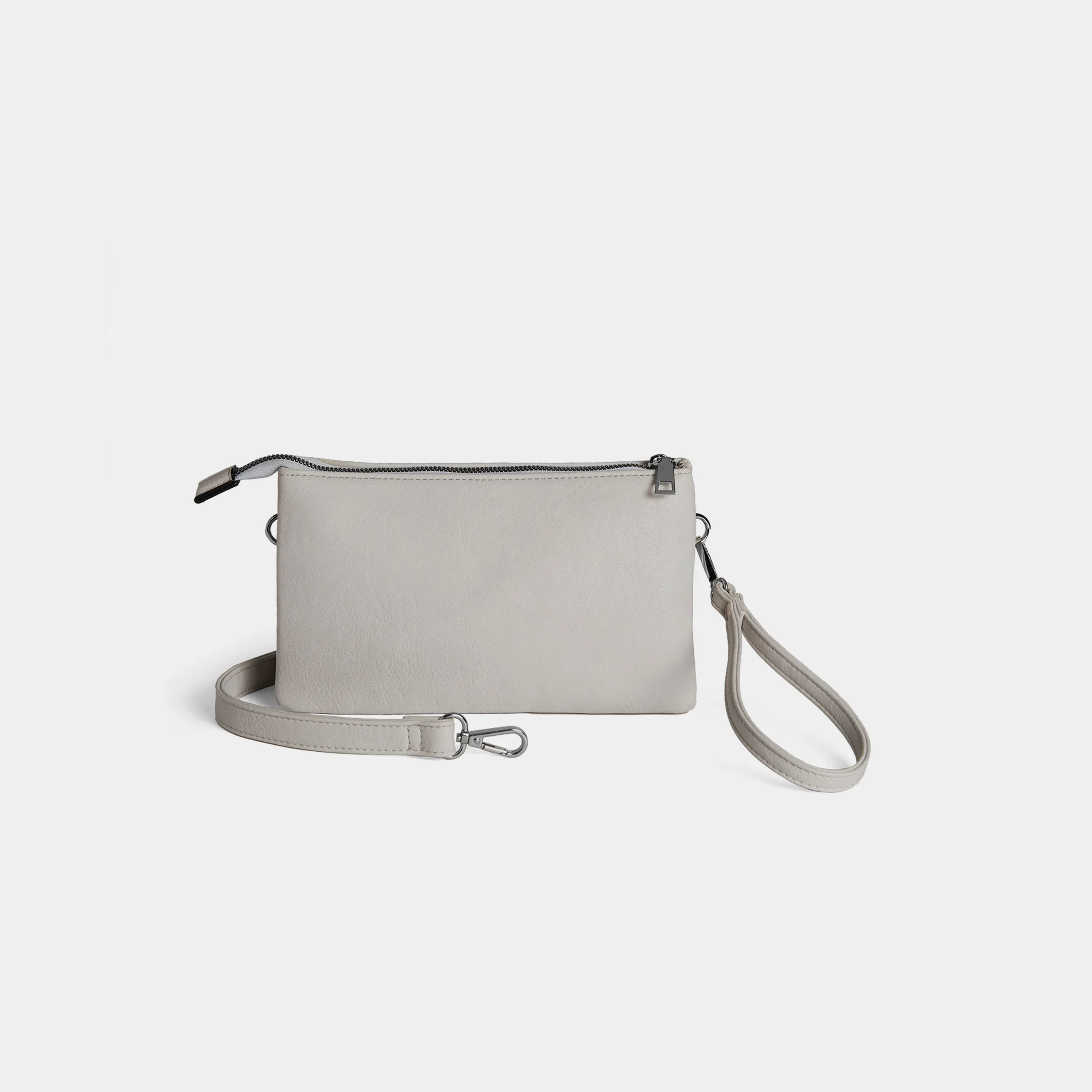 Delaney Double Compartment Crossbody - Grey