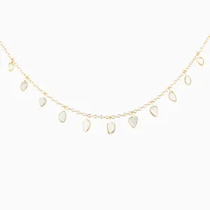 Diamond Slice Chain Necklace