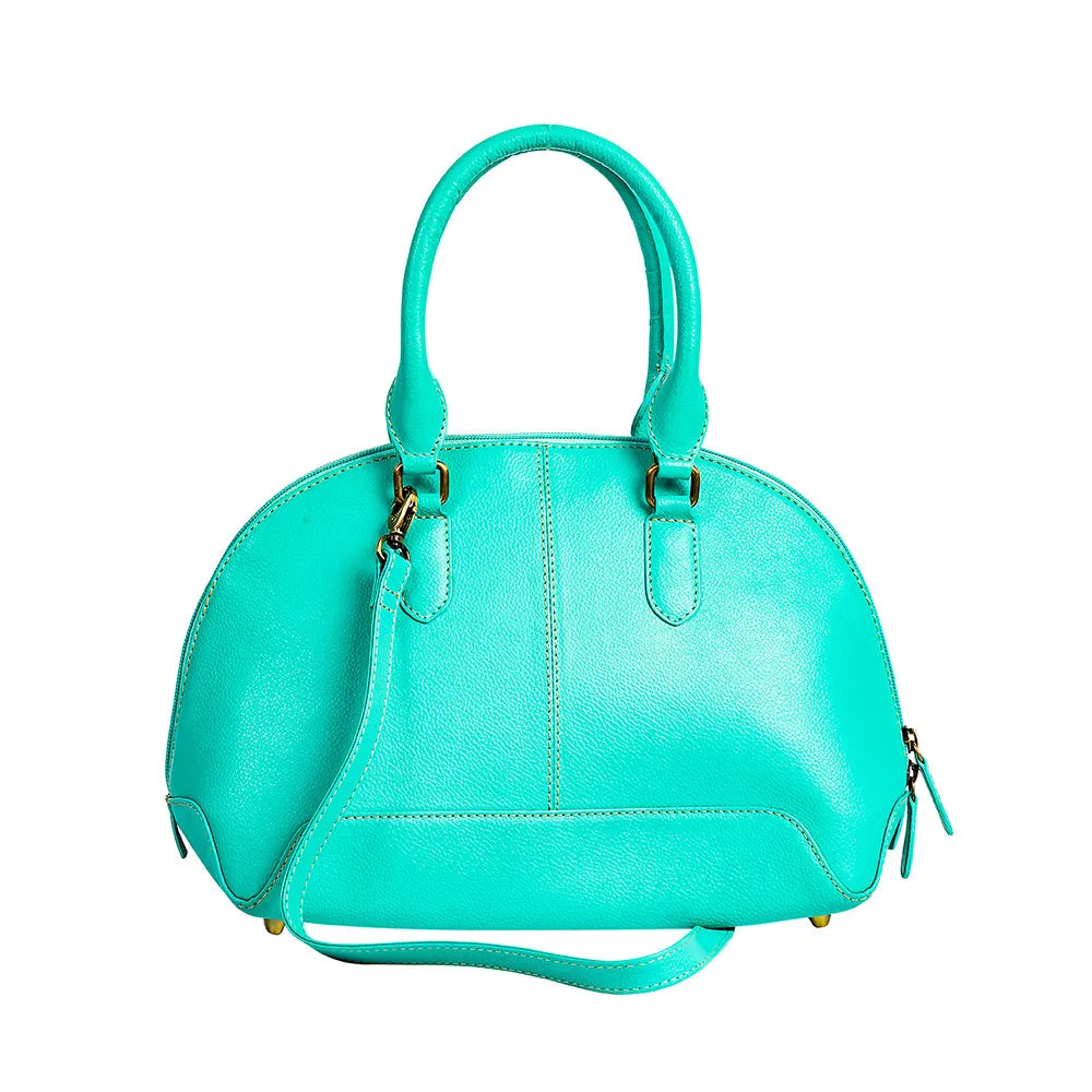 Emmylou Pass Hand-tooled Handbag in Turquoise