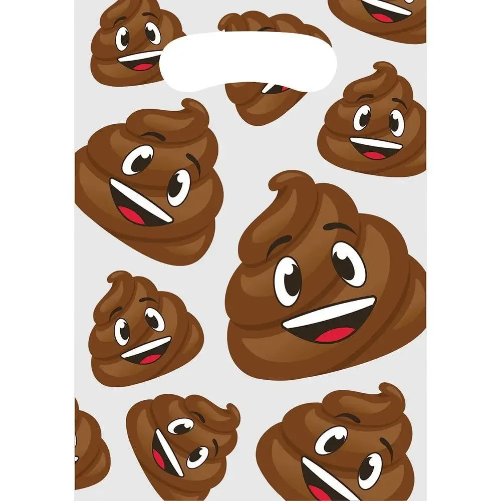 Emoji Poop Loot Bags - 8 Pkt - CLEARANCE