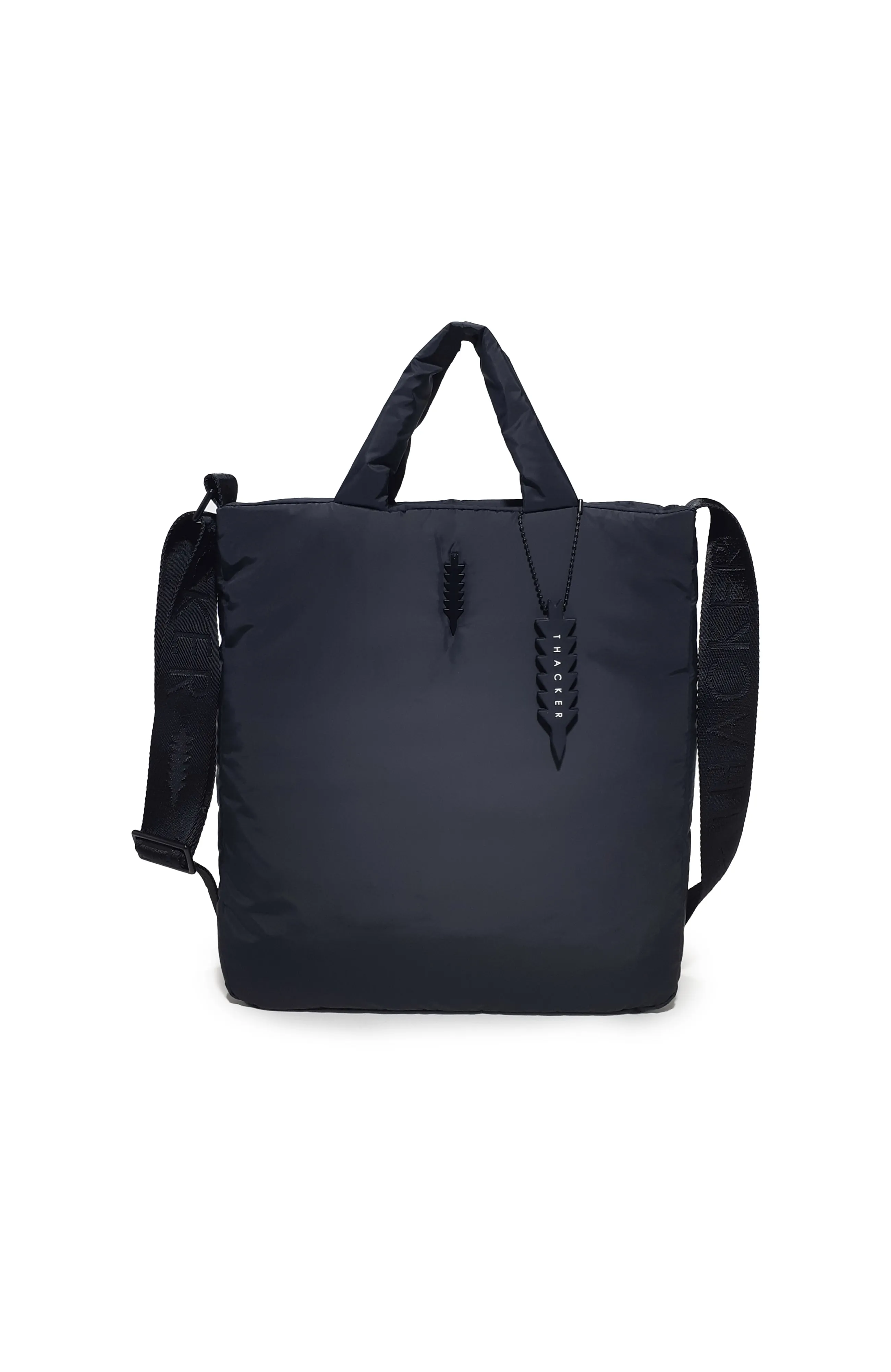 Feather Laptop Tote | Black Nylon