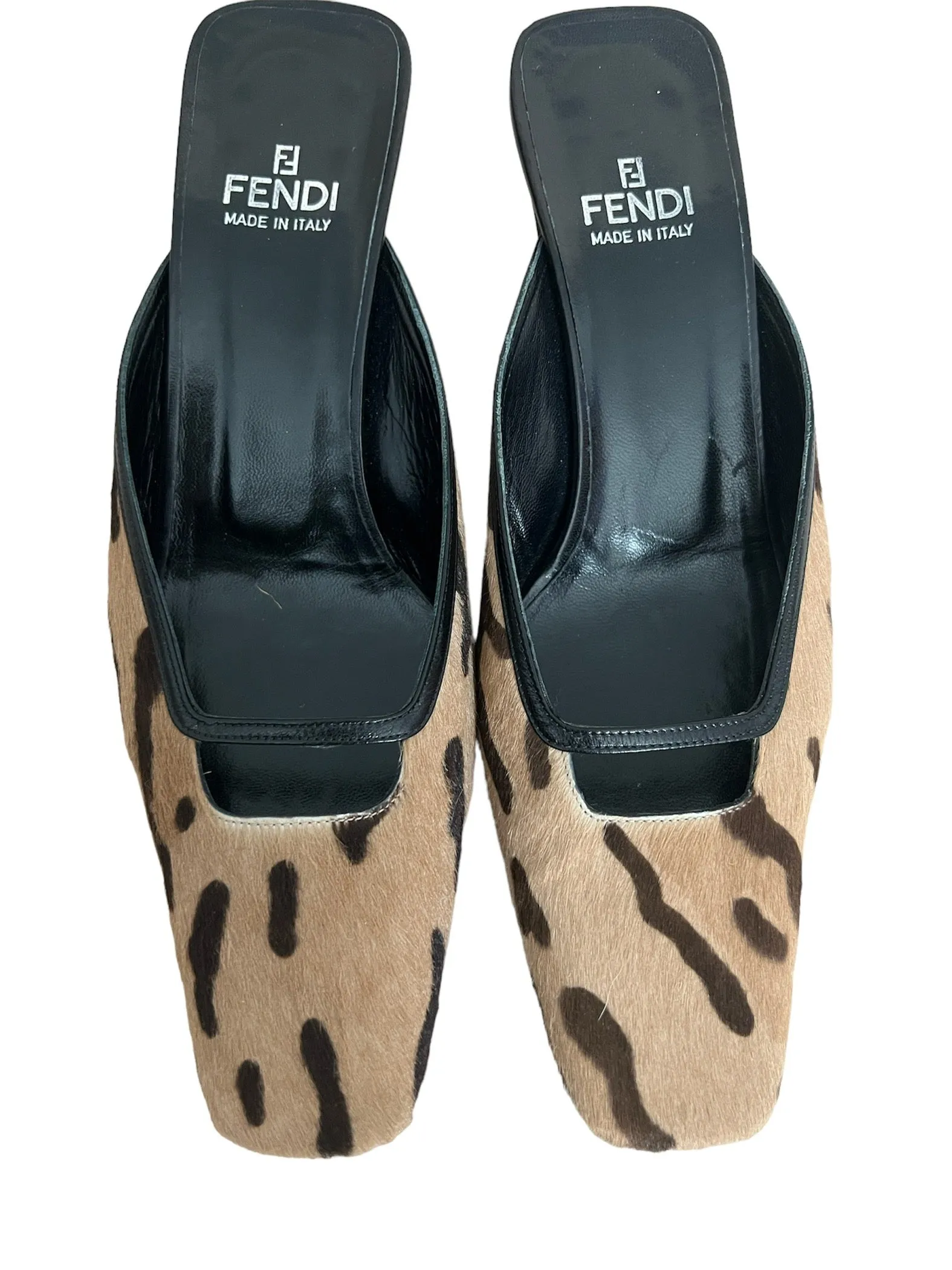 Fendi Calf Hair Mules