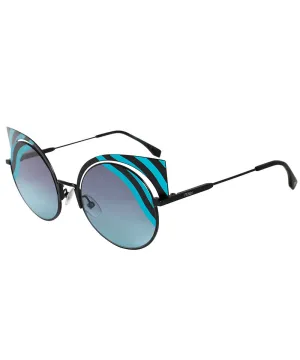 Fendi Hypnoshine Cat Eye Sunglasses FF0215S 0LB JF 53