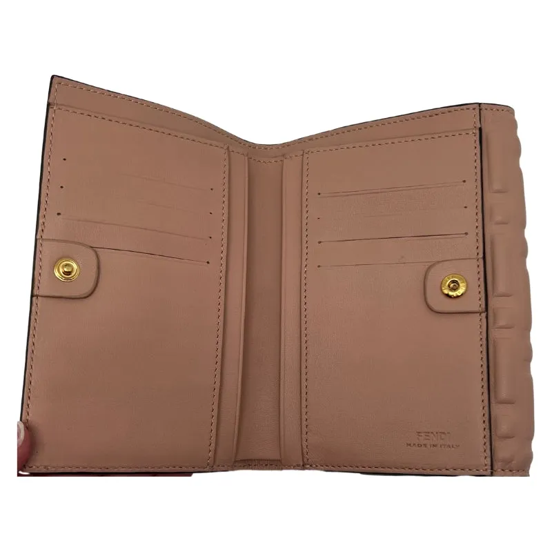 Fendi Pink FF Nappa Leather Wallet