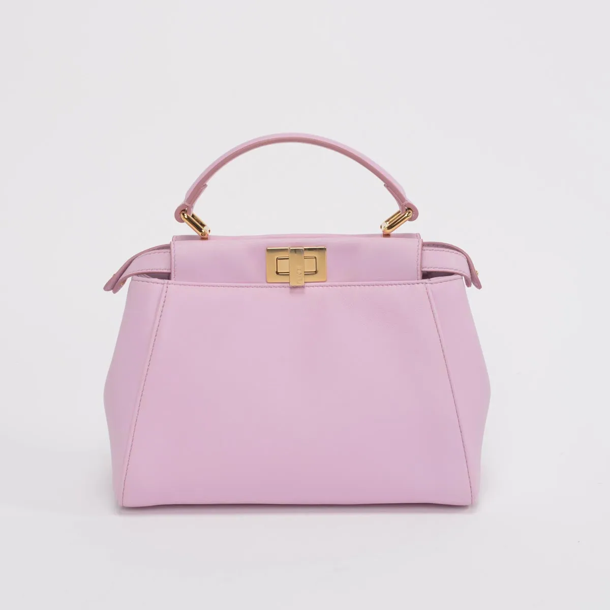 Fendi Pink Nappa Mini Peekaboo Bag