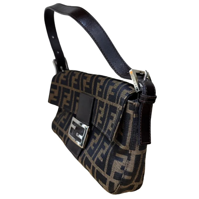 Fendi Zucca Baguette Shoulder Bag