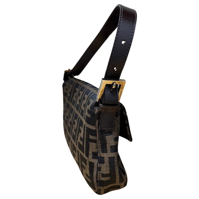 Fendi Zucca Baguette Shoulder Bag