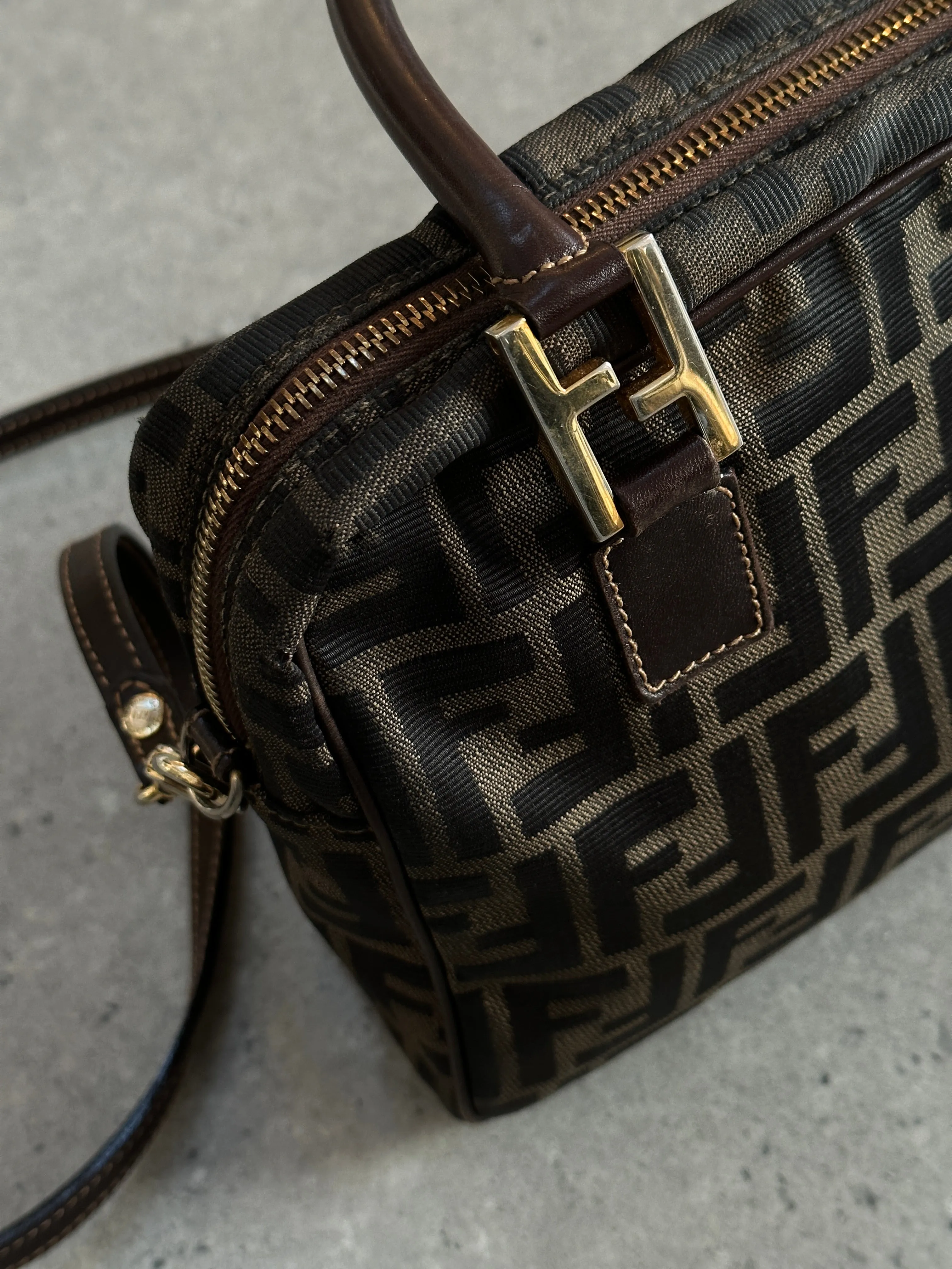 Fendi Zucca Monogram Crossbody Bag