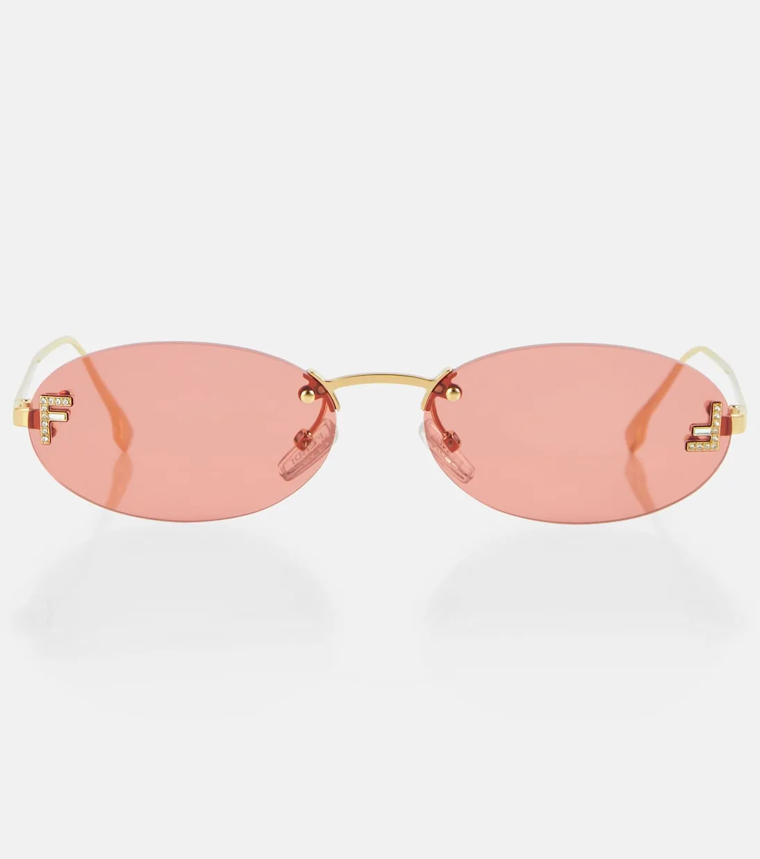 Fendi's first oval sunglasses Fendi, pink