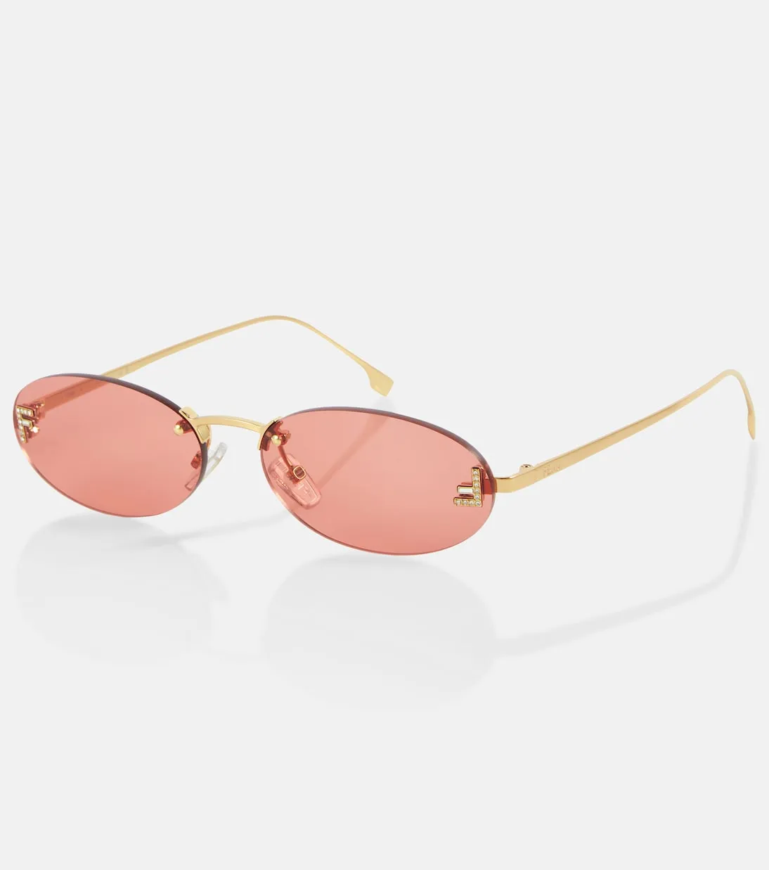 Fendi's first oval sunglasses Fendi, pink