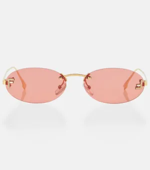 Fendi's first oval sunglasses Fendi, pink