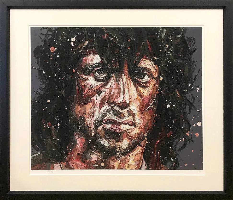 First Blood Rambo Paper Print by Paul Oz