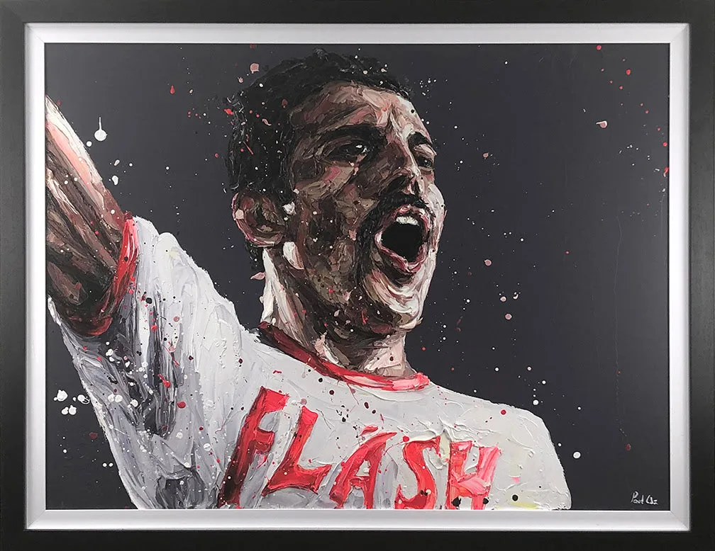 Flash Hand Embellished Canvas by Paul Oz