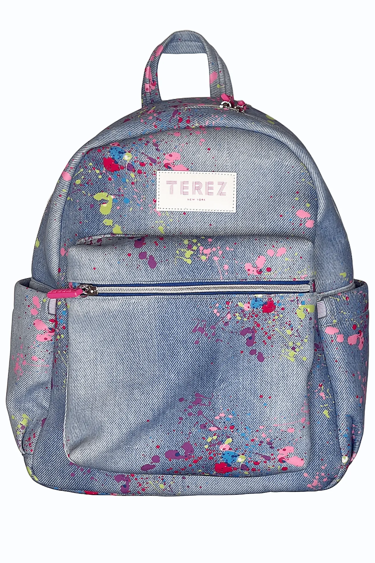 Girls Handbags | Backpack : Denim Paint Splatter | Terez