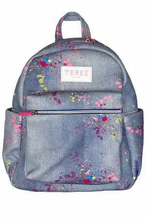 Girls Handbags | Backpack : Denim Paint Splatter | Terez