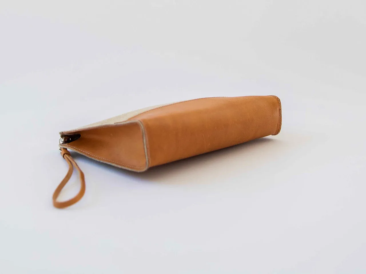 Harpers Italian Leather Liv Canvas Leather Pouch