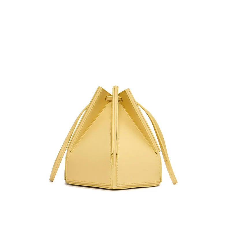 Hex Bucket Crossbody Bag - Yellow