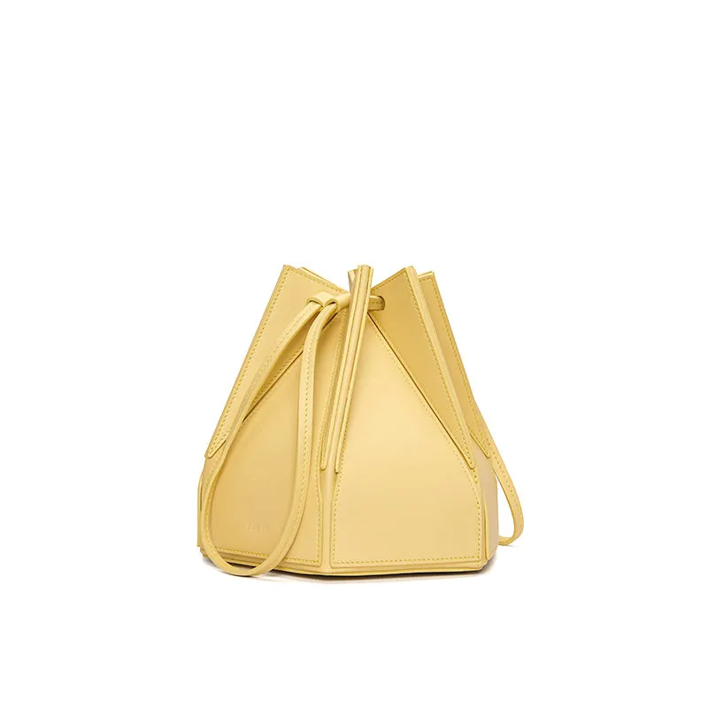 Hex Bucket Crossbody Bag - Yellow