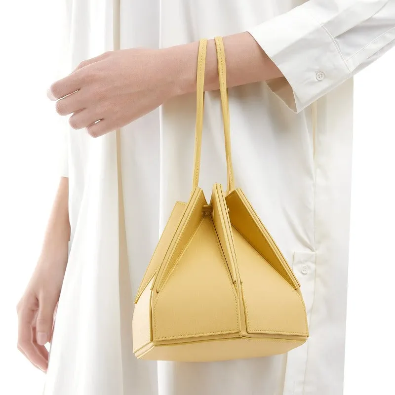 Hex Bucket Crossbody Bag - Yellow