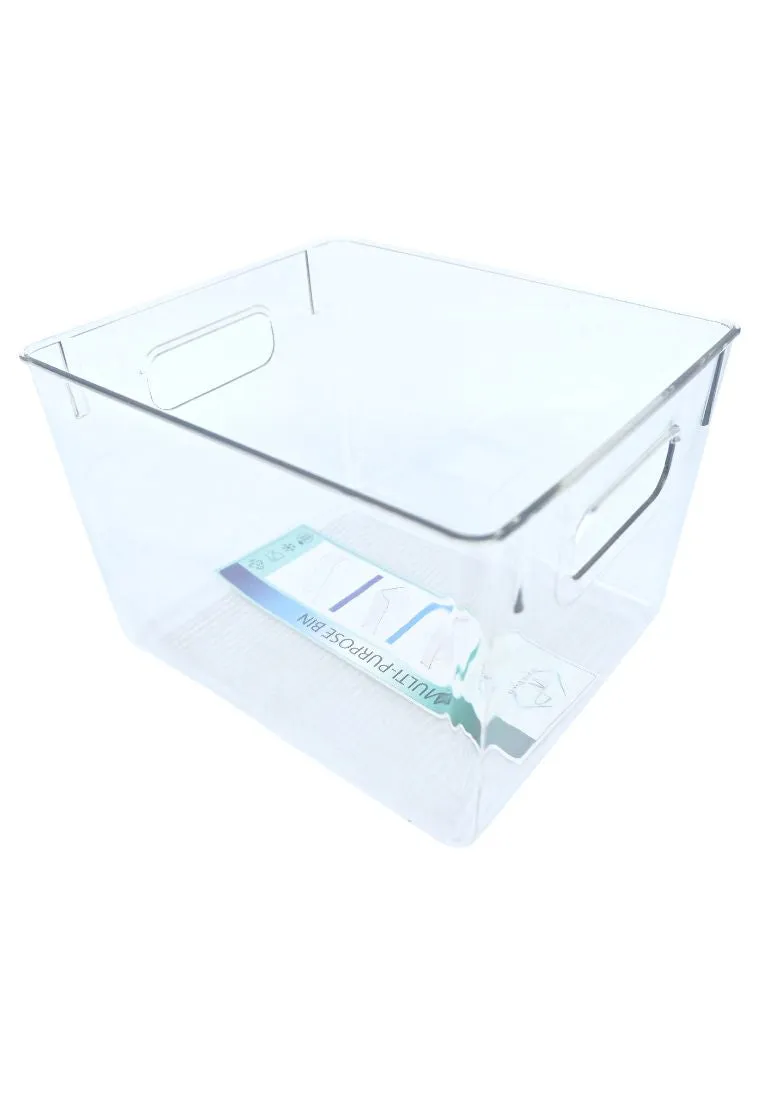 Landmark Multi-purpose Bin With Handle - Clear