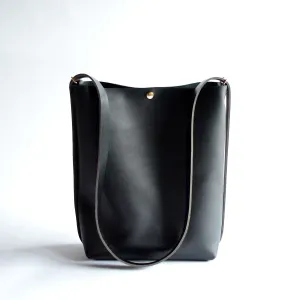 Large Crossback (crossbody   backpack) - Black Leather